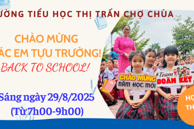 Thông báo tựu trường – Năm học 2025-2026